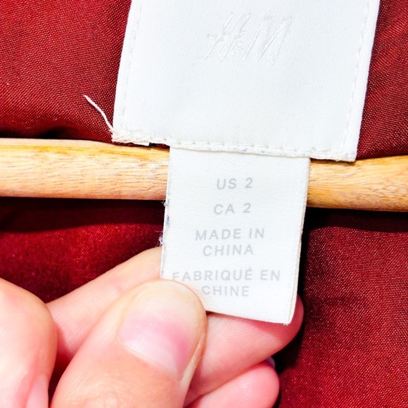 H&M Burnt orange open blazer with shoulder pads - Picture 7 of 8